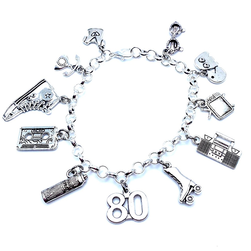 80’s Theme Charm Bracelet